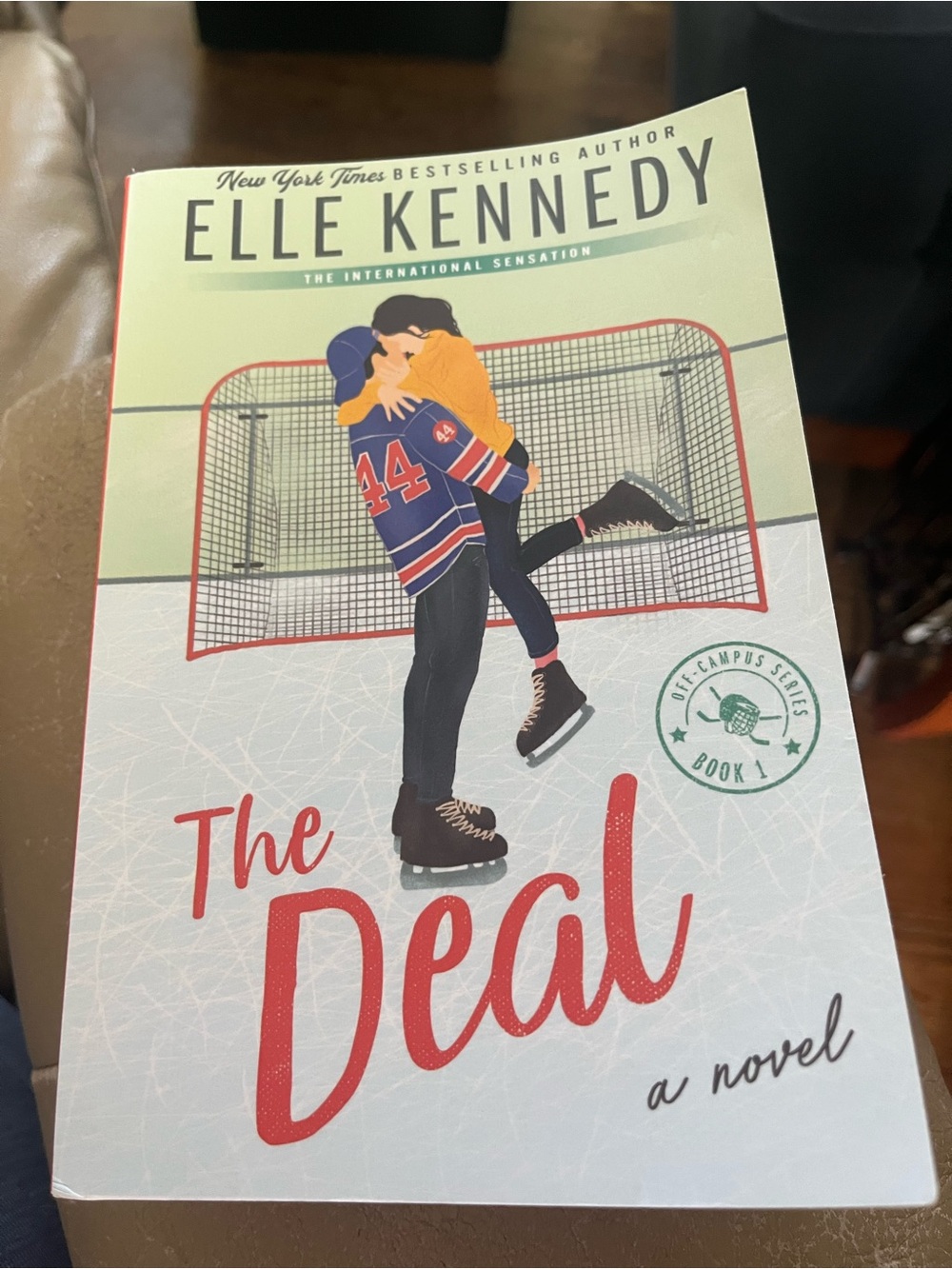 Elle Kennedy — The Deal (Red & White Book Cover)